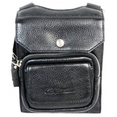 Чоловіча сумка на плече Giorgio Ferretti B90001 2x18x14 см Чорний (1685666579) Житомир