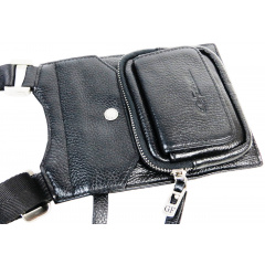 Чоловіча сумка на плече Giorgio Ferretti B90001 2x18x14 см Чорний (1685666579) Житомир