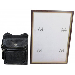 Чоловіча сумка на плече Giorgio Ferretti B90001 2x18x14 см Чорний (1685666579) Житомир