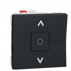 Двухклавишный выключатель Schneider Electric NU320854 для жалюзи (схема 4) 6А 2М (антрацит) Первомайськ