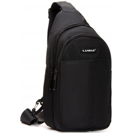 Мужская сумка слинг LANPAD 17x30x9 см Черный (2513876146)