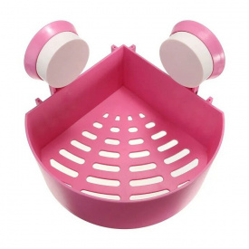 Полка на присосках угловая Aquavita Triangle Shelves Pink (do311 -hbr)
