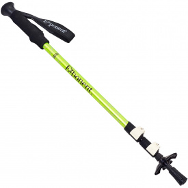 Палка треккинговая (для скандинавской ходьбы) (1шт) TY-8019 Exponent (deralum6061, 3 сл, l-85-137см) Салатовый (PT0518)