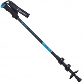 Палка треккинговая (для скандинавской ходьбы) (1шт) TY-8009 Exponent (deralum7075, 3 сл, l-85-137см) Синий (PT0515)