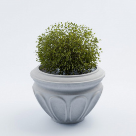 Кашпо бетонное Минт 67x95x95 см, уличное садовое RAL K7 Classic