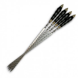 Шампура с деревянной ручкой Gorillas BBQ Медведь ручной работы SKK57 45 см 4 шт (5429)