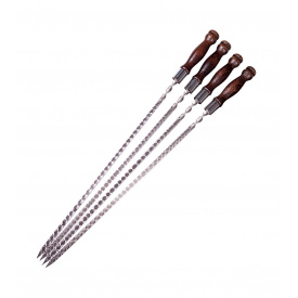 Шампуры с деревянной ручкой Gorillas BBQ Кольцо SKK76 45 см 4 шт (5459)