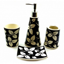 Набор для ванной комнаты Delizia «Листья» керамический (DN32746A)