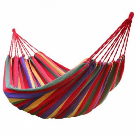 Гамак подвесной для отдыха Comfort тканевый бескаркасный одноместный Mexikan Hammock Разноцветный
