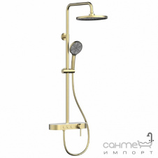 Душевая стойка с изливом Volle Sistema V 1593.090115 cepillado oro матовое золото