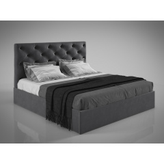 Двоспальне ліжко подіум Дайкірі Люкс Sentenzo з каретною стяжкою в м'якій рамі 160х190 Киев