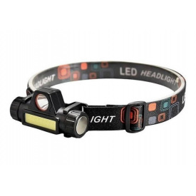 Налобный фонарь со встроенным магнитом BL-872-XPE+СOB Black MicroUSB Feel Fit