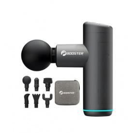 Масажний пістолет з кейсом Booster Mini X 2500mAh 6 насадок Чорний (2430308397)