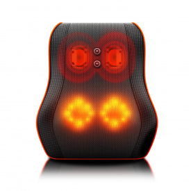 Масажна роликова подушка Brillix PMP-8029 Чорний (PMP-8029)