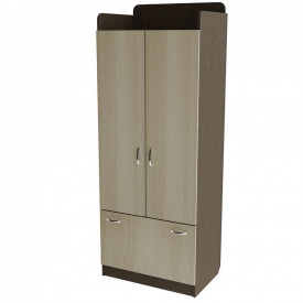 Дитяча шафа Тиса Мебель ШО-2 Венге Дуб молочний 2050x520x800 мм