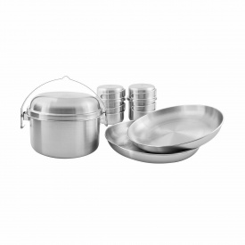 Набор посуды Tatonka Picnic Set II 8 предметов Серый (1033-TAT 4140.000)