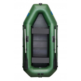 Лодка надувная гребная двухместная ΩMega 280LS PS зеленая