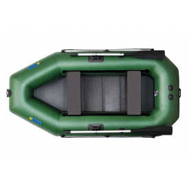 Лодка пвх надувная гребная двухместная ΩMega 260LS PS зеленая