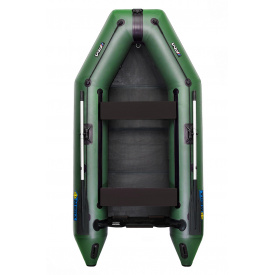 Лодка надувная пвх моторная трехместная ΩMega 300M DE зеленая