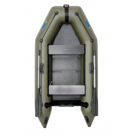 Лодка моторная надувная пвх двухместная ΩMega 270M S хаки