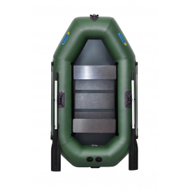 Лодка пвх надувная гребная двухместная ΩMega 220LS(PS) зеленая