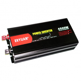 Перетворювач напруги інвертор Eryuan 4500W LCD DC/AC 12V-220V з чистою синусоїдою та вольтметром Black