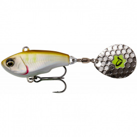 Тейл-спиннер Savage Gear Fat Tail Spin 80mm 24.0g Желтый/белый (1013-1854.11.76)