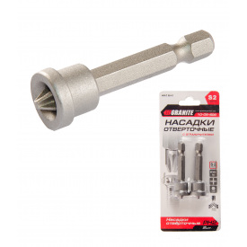 Насадки викрутки з обмежувачем РН2*50 мм S2 2 шт Granite GM (10-05-500)