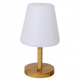 Ліхтар кемпінговий Bo-Camp Cambridge Rechargeable 200 Lumen Bamboo Бело-коричневый (5818792)