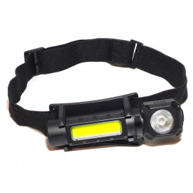 Фонарь аккумуляторный налобный HeadLight WJ-988 3W+COB3W