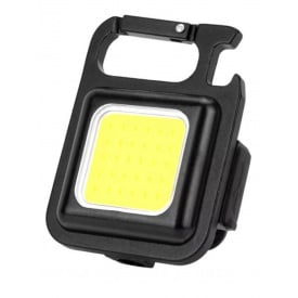 Брелок LED-фонарик аккумуляторный яркий с карабином и магнитом CARPRIE W-5138