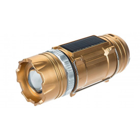 Фонарь кемпинговый RIAS GSH-9688 на солнечной батарее c фонариком Gold (3_02623)