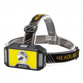 Фонарь аккумуляторный налобный HeadLight SL-13 3W+COB10W