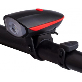 Фонарь велосипедный Xiamen LED со звонком (ВЗ050505)