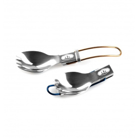 Ложка-вилка GSI Outdoors Glacier Folding Spork 9.9 см Стальной (1099-61100)