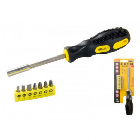 Викрутка магнітна MASTERTOOL 250 мм 7-В-1 PH1-2/SL4-5-6/PZ1-2 25 мм GM (40-0142)