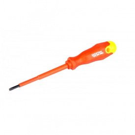 Викрутка діелектрична плоска SL4*100 1000В MASTERTOOL GM (47-0410)