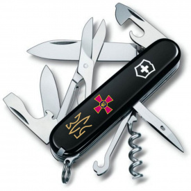 Складной нож Victorinox Climber Army Эмблема ЗСУ и Трезубец ЗСУ (1.3703.3_W1015u)