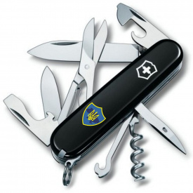 Складной нож Victorinox Climber Ukraine Трезубец на щите (1.3703.3_T1080u)