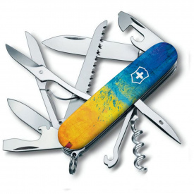 Складной нож Victorinox Huntsman Ukraine 91 мм 16 функций Желто-синий (1.3713.7_T3100pw)
