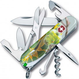 Складной нож Victorinox Climber Zodiac Зелёная змея 91 мм Разноцветный (1.3703.7_Z4270pk)