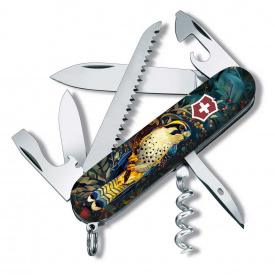Складной нож Victorinox Camper Ukraine 91 мм 14 функций Величественный Сокол (1.3613.3_T3180pw)