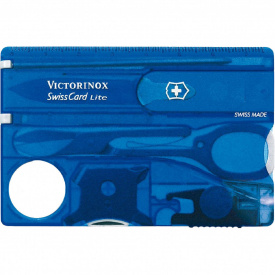Нож Victorinox Swiss Card Lite Transparent Синий (1049-Vx07322.T2)