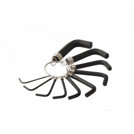 Ключі шестигранні набір 10 шт CrV (1,5-10мм L38-60мм) MASTERTOOL GM (75-0954)