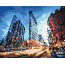 Картина за номерами Brushme XL Міське життя 48х60 см Різнокольоровий BS25312L