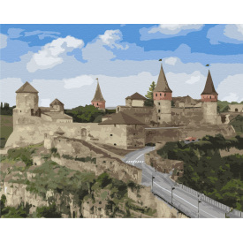 Картина за номерами BrushMe "Кам'янець-Подільська фортеця" 40х50см BS51592