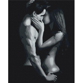 Картина за номерами BrushMe "Чорно-біла пристрасть" 40х50см BS52400