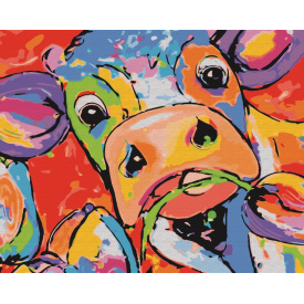 Картина за номерами BrushMe "Яскрава корівка" 40х50см BS51382