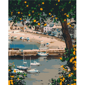 Картина за номерами BrushMe "Мальовнича бухта" 40х50см BS53780