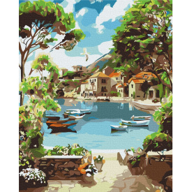 Картина за номерами BrushMe "Лазурна затока" 40х50см BS30106